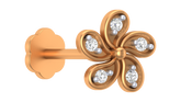 18K Gold & Diamond Nose Pin KRA50125